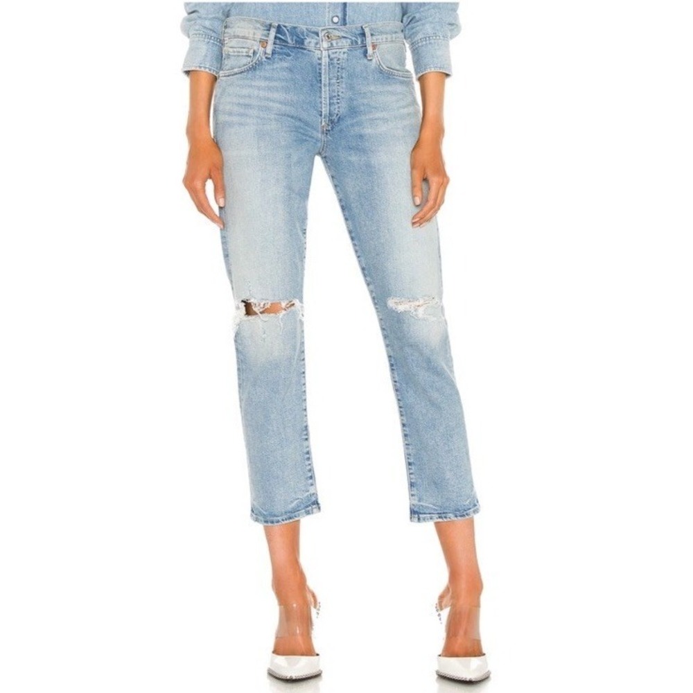 New Citizens Of Humanity Emerson Slim Boyfriend Jeans Women's 28 (33x27) Stretch